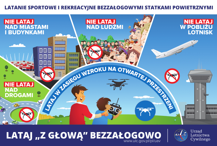 Lataj „z głową” bezzałogowo – ulotka informacyjna ULC