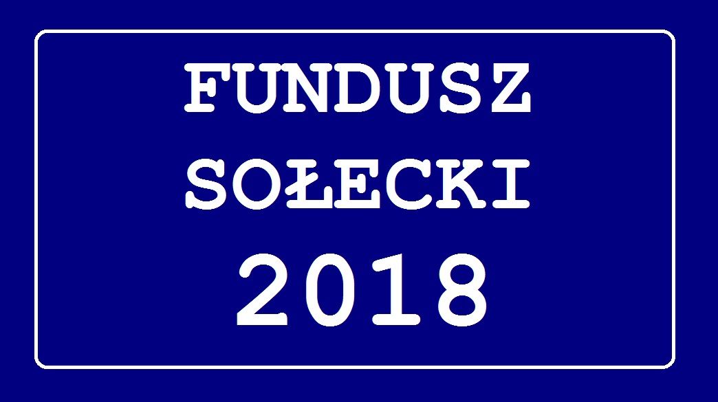 Fundusz Sołecki na 2018 r.