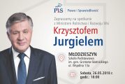 Minister Rolnictwa Krzysztof Jurgiel w Młodzieszynie.