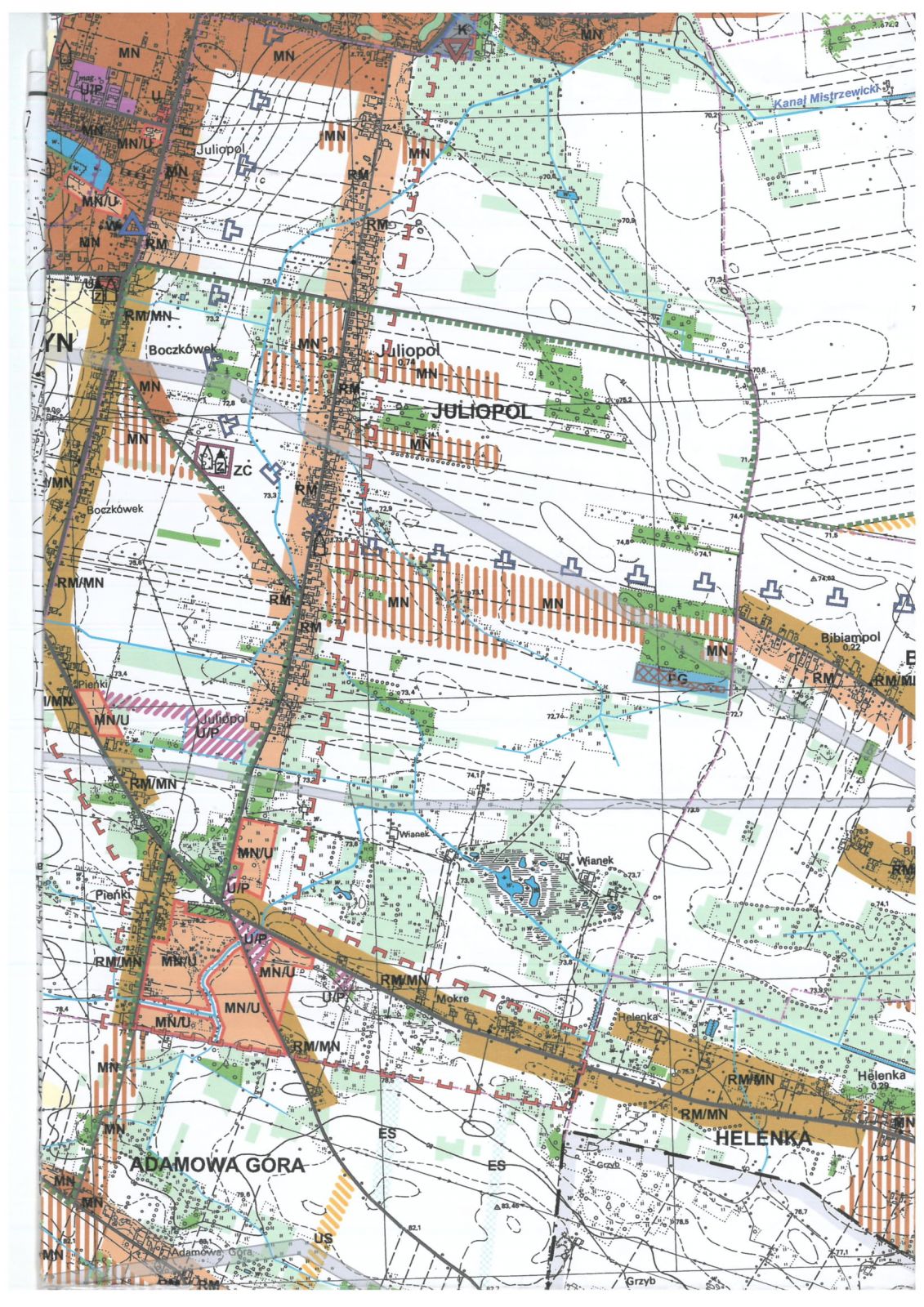 Wyłożenie do publicznego wglądu projektu Miejscowego planu zagospodarowania przestrzennego dla terenów w  miejscowości Juliopol