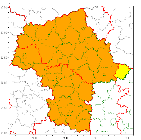 Ostrzeżenie meteorologiczne II stopnia