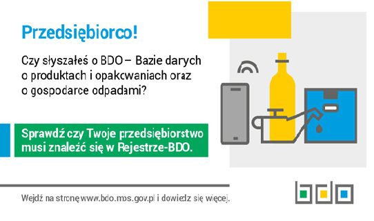 Komunikat dotyczący obowiązku dokonania wpisu do Rejestru podmiotów wprowadzających produkty, produkty w opakowaniach i gospodarujących odpadami