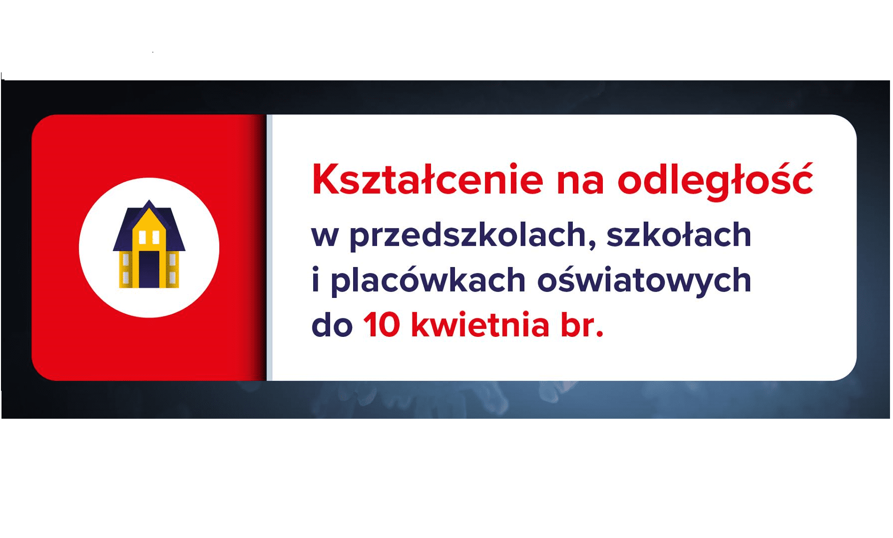 Kształcenie na odległość od 25 marca do 10 kwietnia 2020 r.