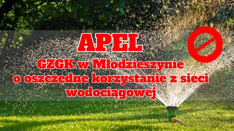 Komunikat dotyczący zużycia wody