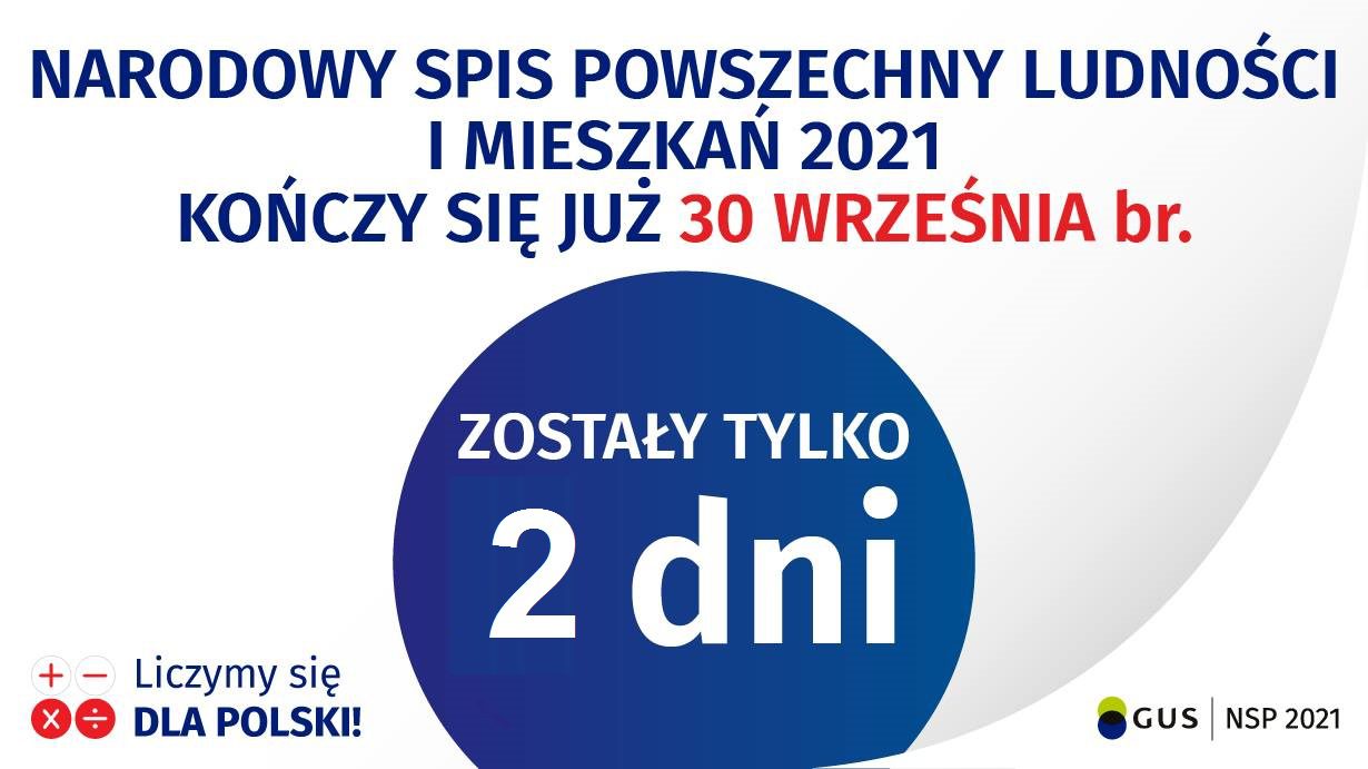 Ostatnie 2 dni na spis!