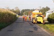 Prace drogowe na drodze powiatowej w m. Nowe Mistrzewice
