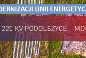 Informacja o modernizacji linii energetycznej 220 kV Podolszyce – Mory przechodzącej przez teren gminy (mapa)
