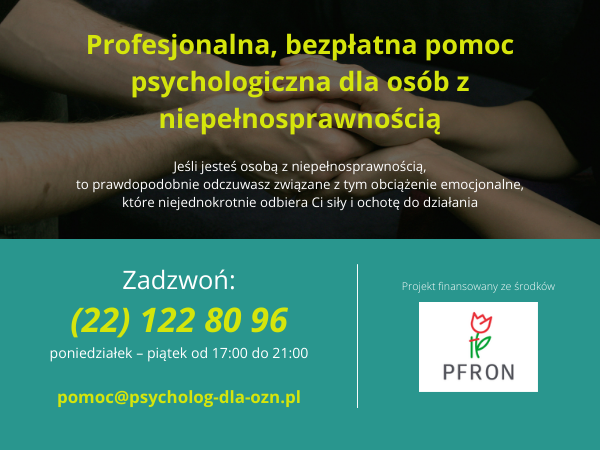 Bezpłatna Pomoc Psychologiczna Dla Osób Z Niepełnosprawnościami – Gmina ...