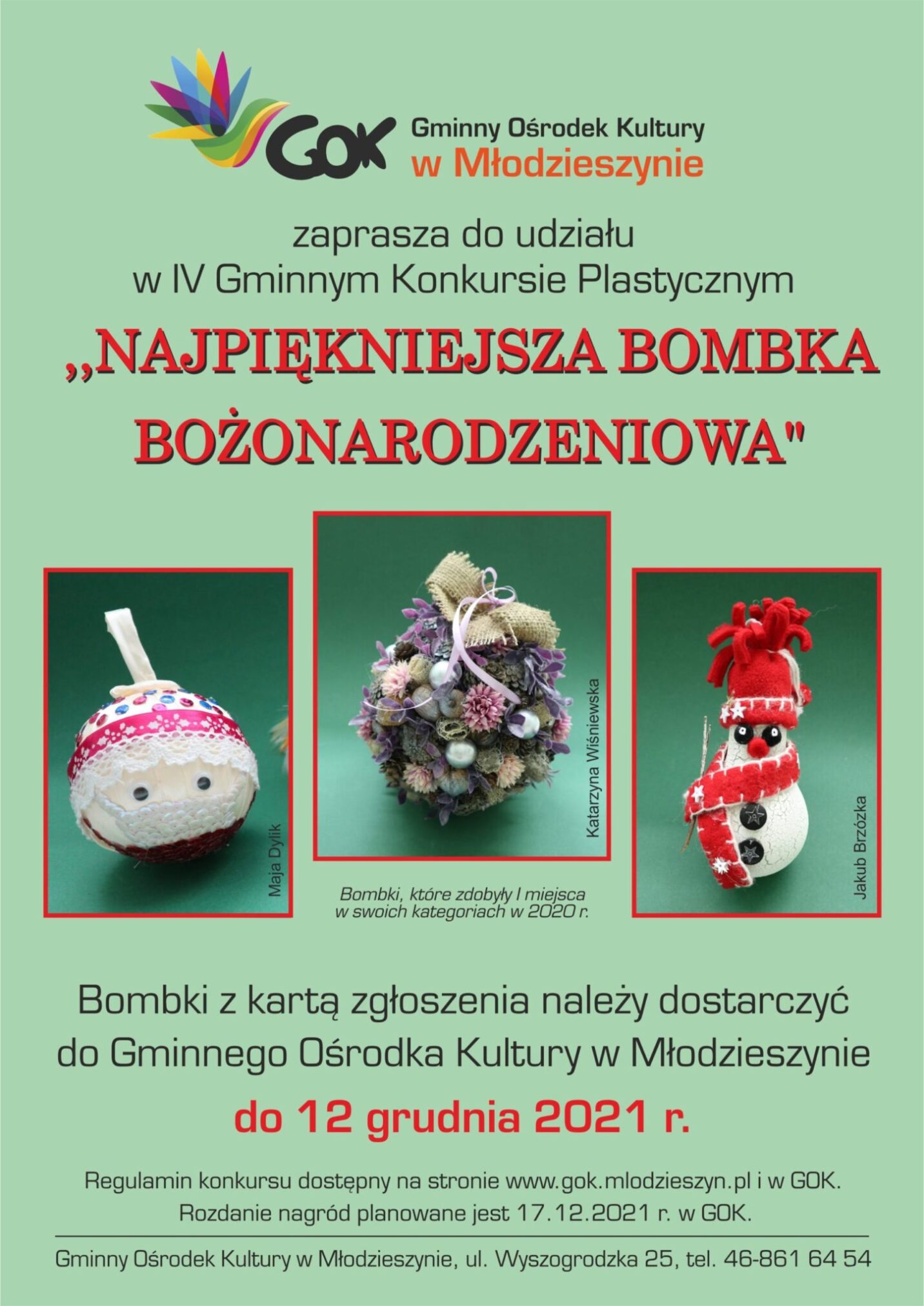 Zapraszamy do udziału w konkursach organizowanych przez GOK w Młodzieszynie