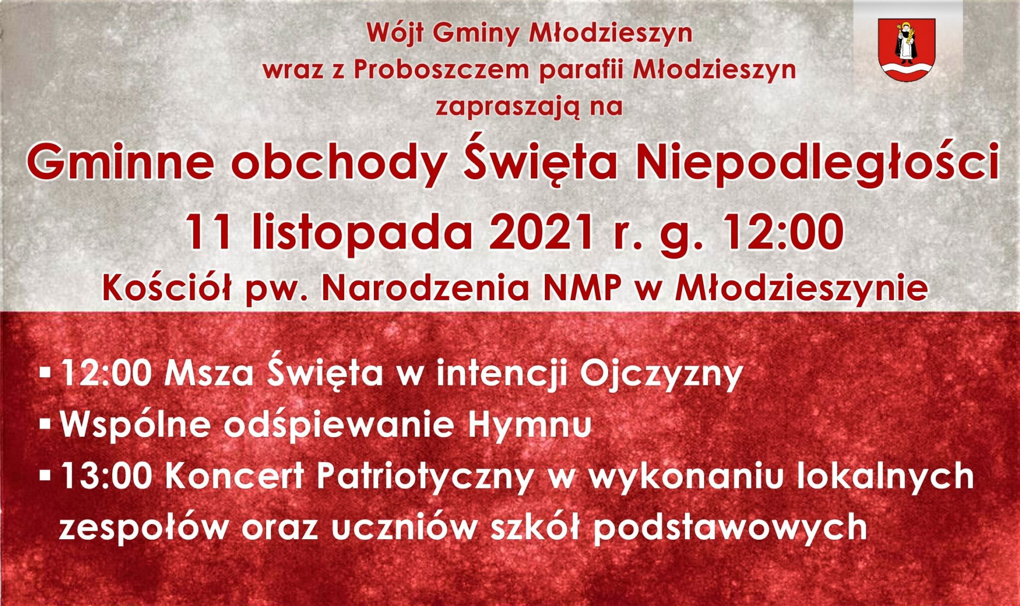 11 listopada zapraszamy na gminne obchody Święta Niepodległości