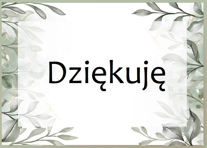 Podziękowanie od Pani Martyny za okazane wsparcie