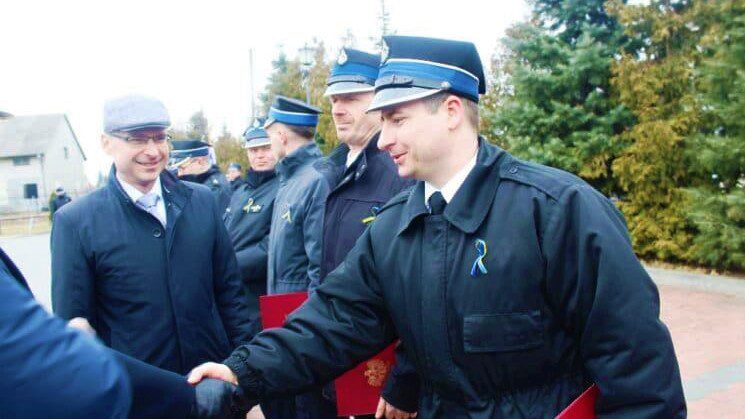 Przekazanie promesy na zakup samochodu dla OSP Młodzieszyn