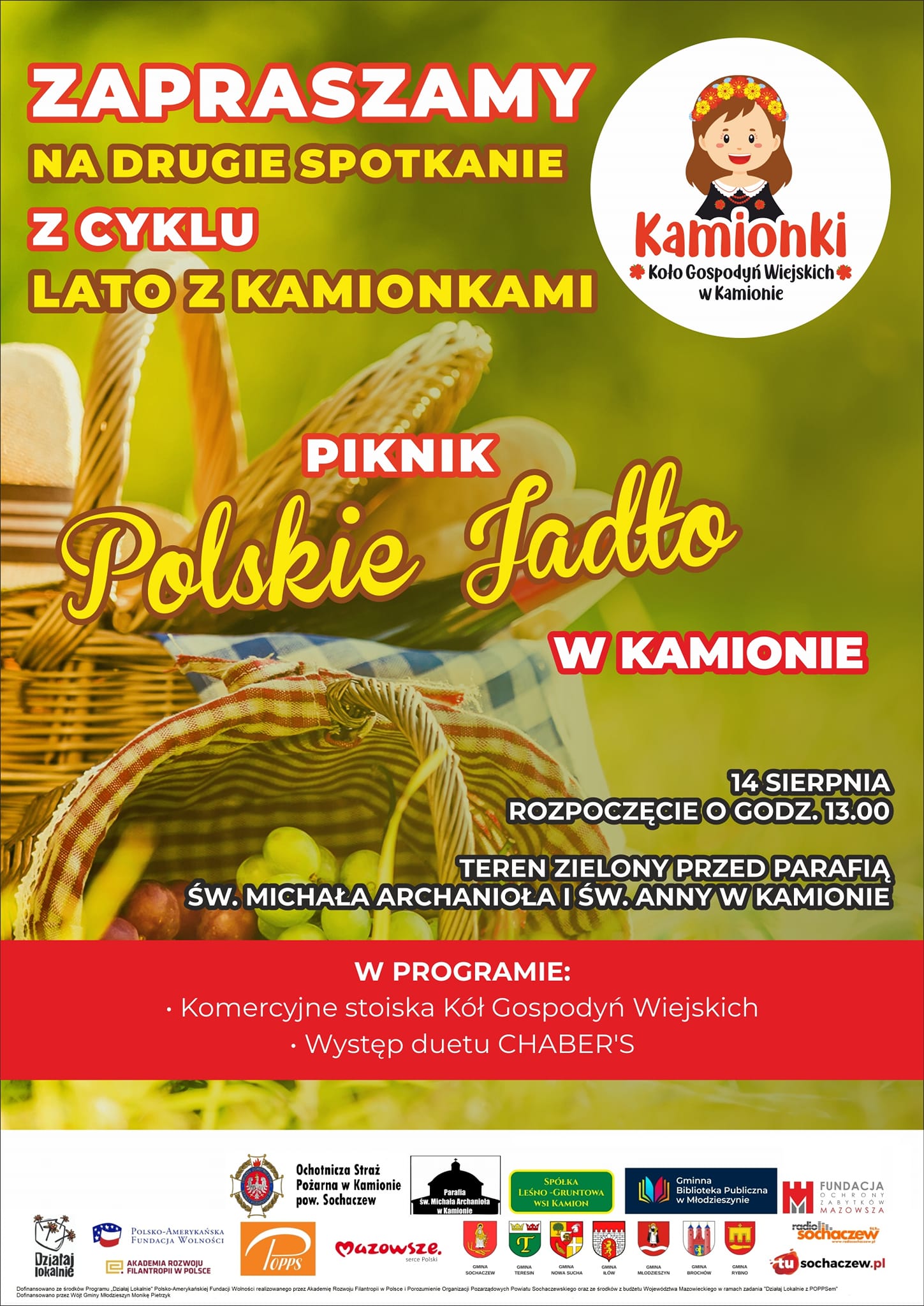 KGW Kamionki zapraszają na Piknik Polskie Jadło już 14 sierpnia 2022 r.