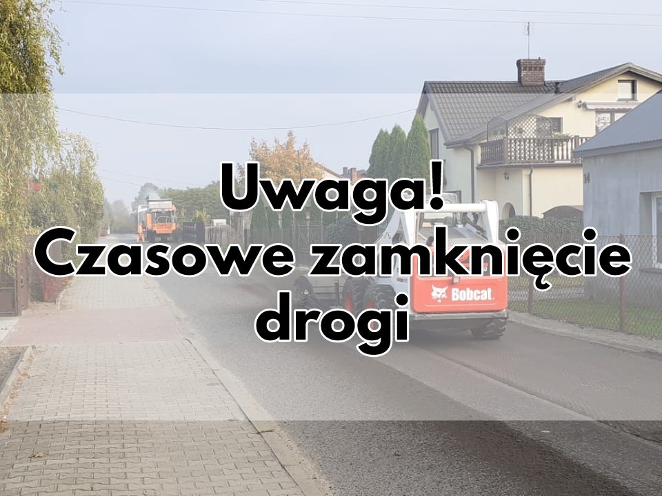 Czasowe zamknięcie drogi powiatowej w Młodzieszynie 22 października w godzinach 6:00-15:00