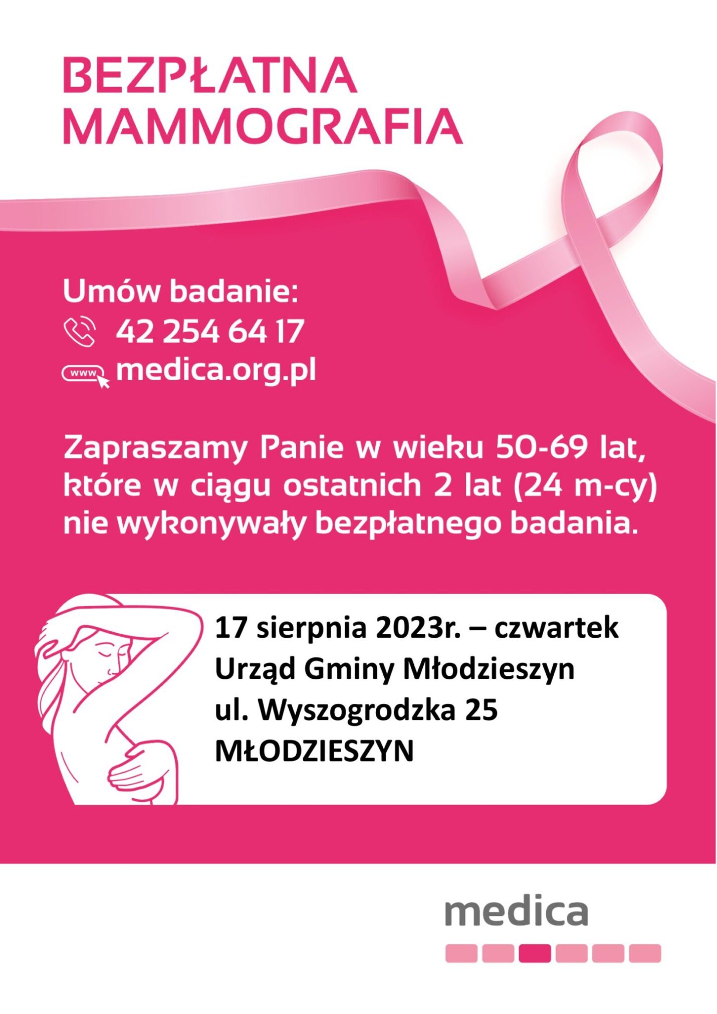 Bezpłatna mammografia w Młodzieszynie