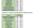 Rozkład jazdy autobusów na linii Sochaczew-Januszew przez Mistrzewice, Witkowice, Kamion