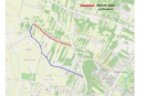 Nieprzejezdna droga gminna w Adamowej Górze dnia 19 lutego 2024 r.