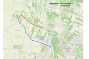 Nieprzejezdna droga gminna w Adamowej Górze dnia 19 lutego 2024 r.