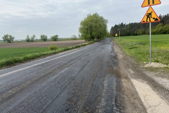 Prace remontowe na drodze powiatowej nr 3838W Budy Stare – Młodzieszyn (do DK nr 50