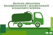 INFORMACJA O KONTROLACH ZBIORNIKÓW BEZODPŁYWOWYCH I PRZYDOMOWYCH OCZYSZCZALNI ŚCIEKÓW