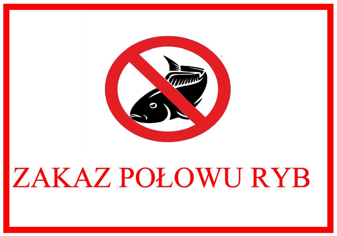 Zakaz połowu ryb w zbiorniku wodnym Gminy Młodzieszyn