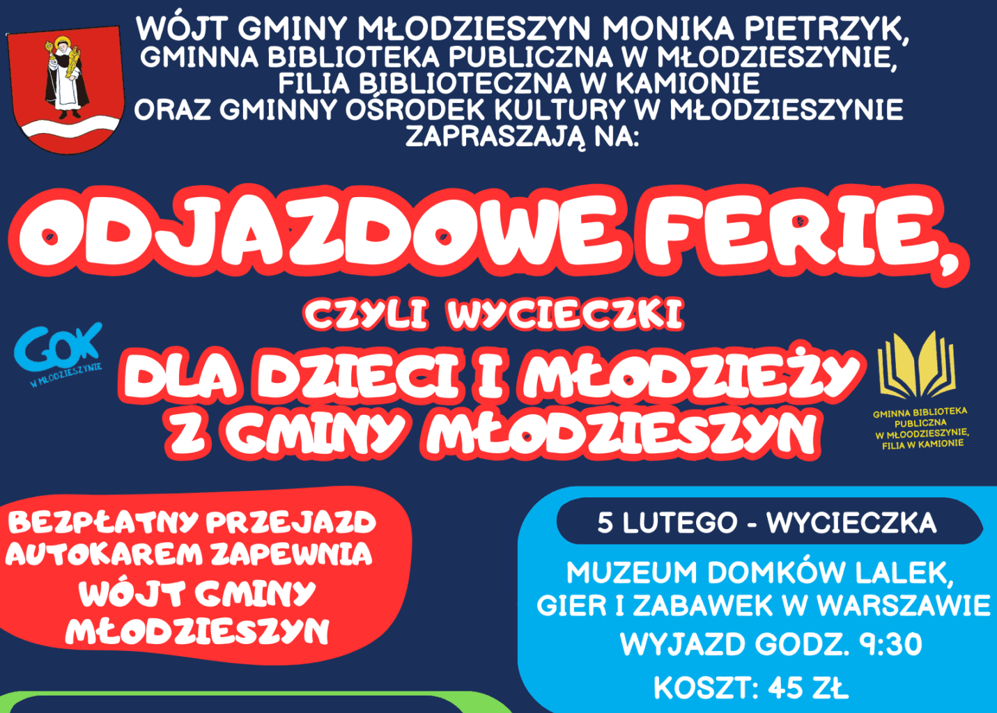 Odjazdowe Ferie 2025 w Młodzieszynie!