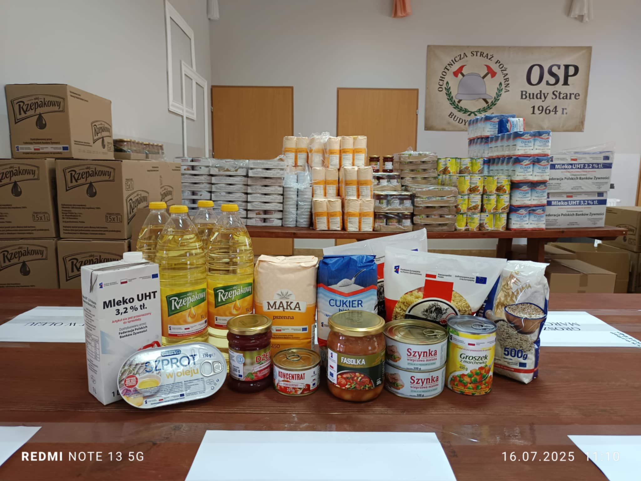 Trzecie wydanie paczek żywnościowych w gminie Młodzieszyn.