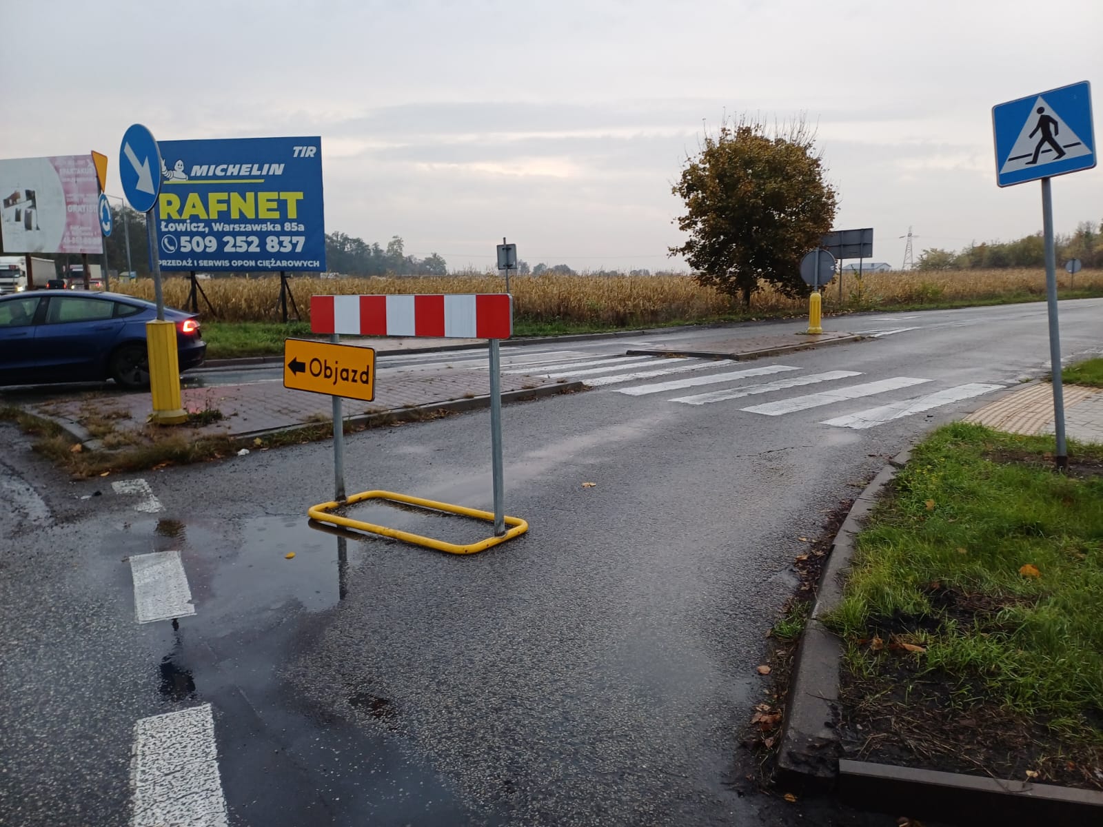 Czasowe zamknięcie remontowanej drogi powiatowej relacji Janów-Rybno od dnia 23.10.2025r.