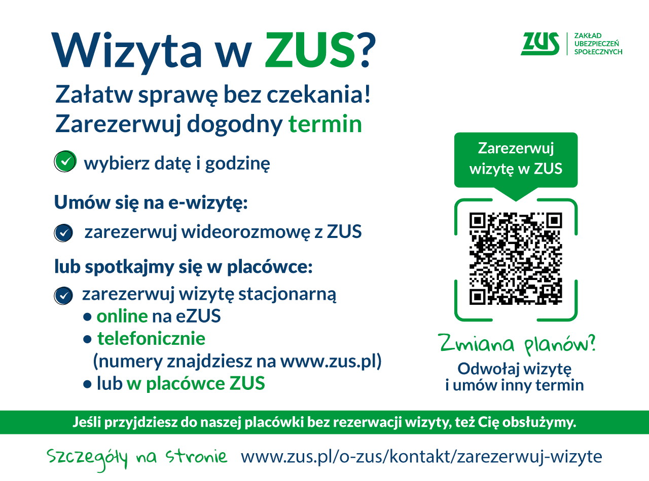 Rezerwuj wizyty w Zakładzie Ubezpieczeń Społecznych i wygodnie załatwiaj swoje sprawy