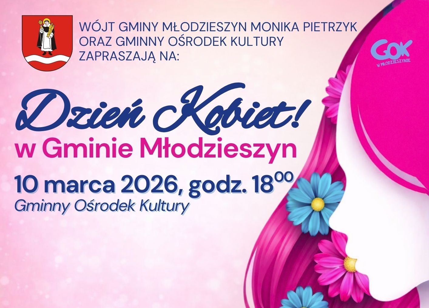 Zapraszamy na Dzień Kobiet w Gminie Młodzieszyn