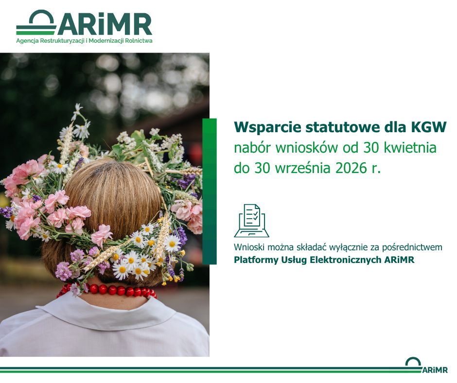 Pomoc dla KGW na realizację celów statutowych – nabór 2026