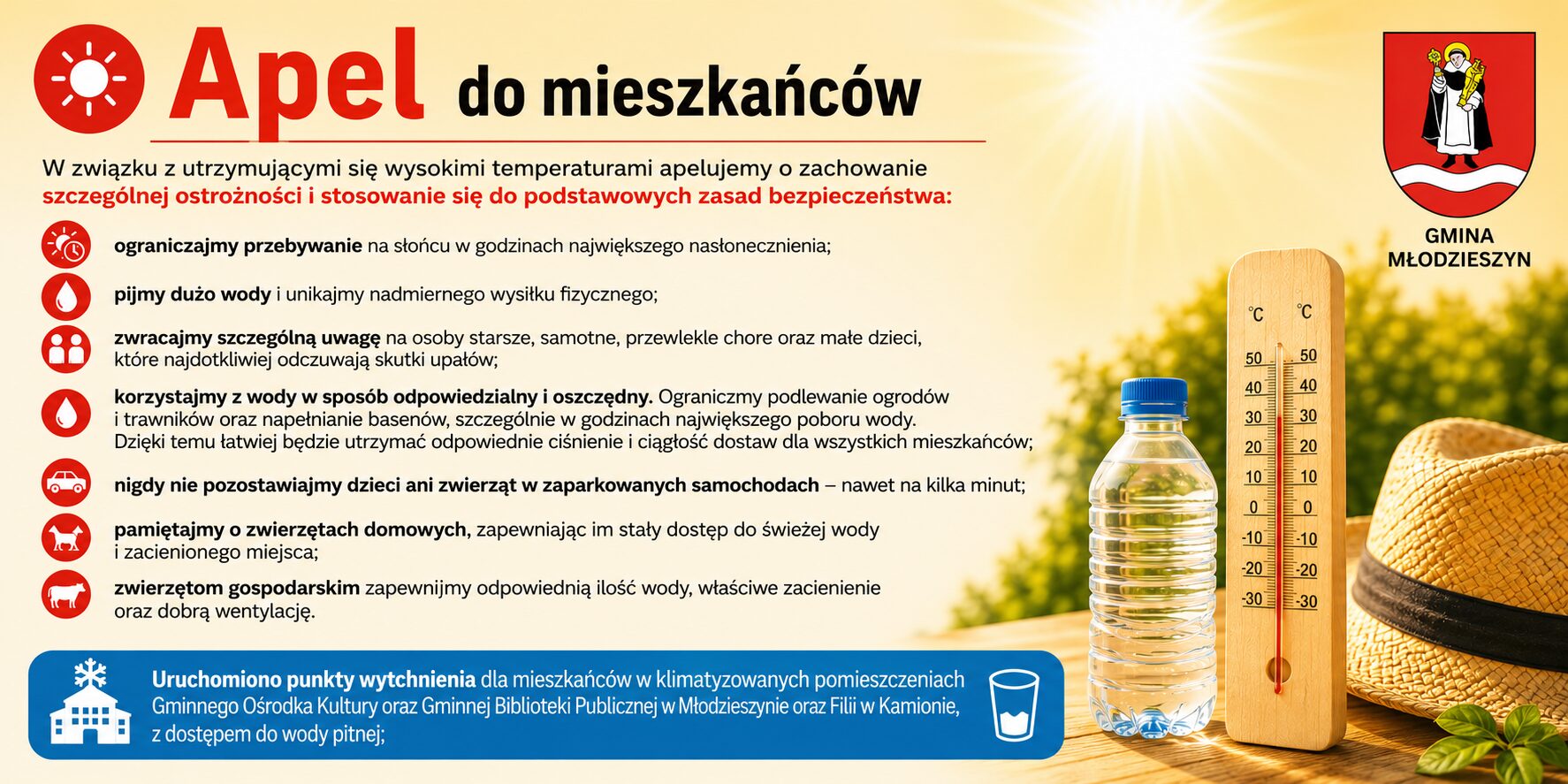 Apel do mieszkańców gminy Młodzieszyn