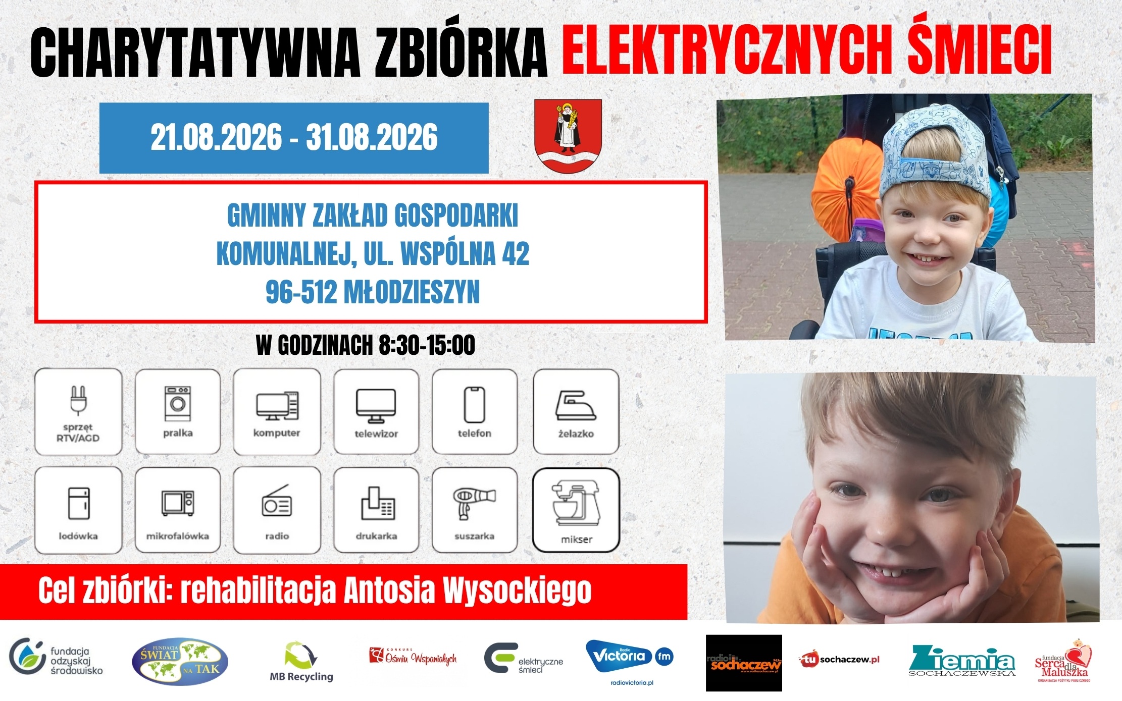 Pomoc rośnie w siłę - gmina Młodzieszyn dołączyła do zbiórki dla Antoniego