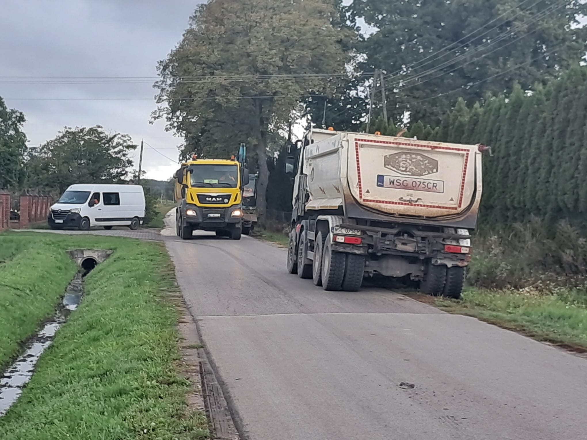 Rozpoczęto przebudowę drogi w miejscowości Justynów