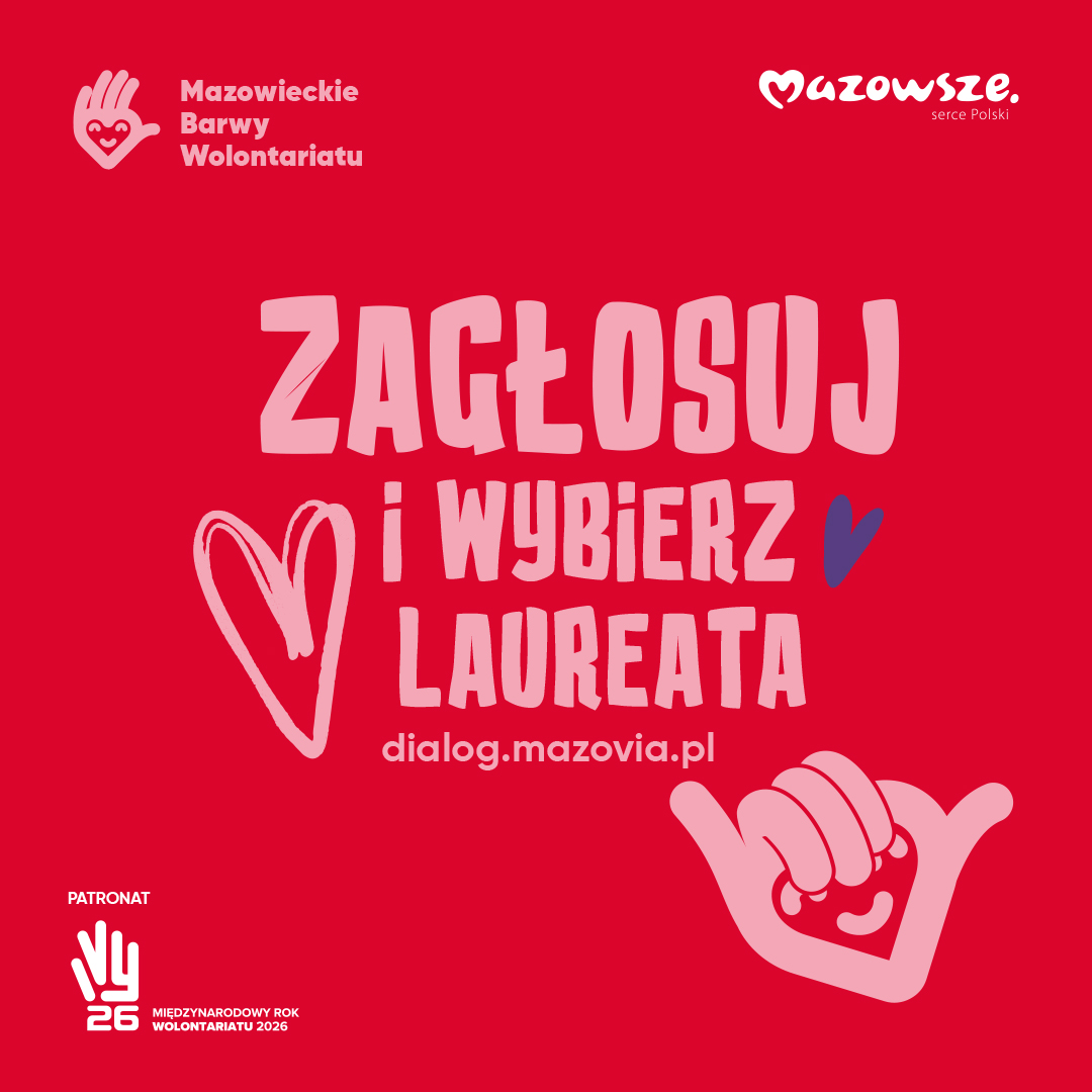 Głosowanie w 16. edycji konkursu „Mazowieckie Barwy Wolontariatu”